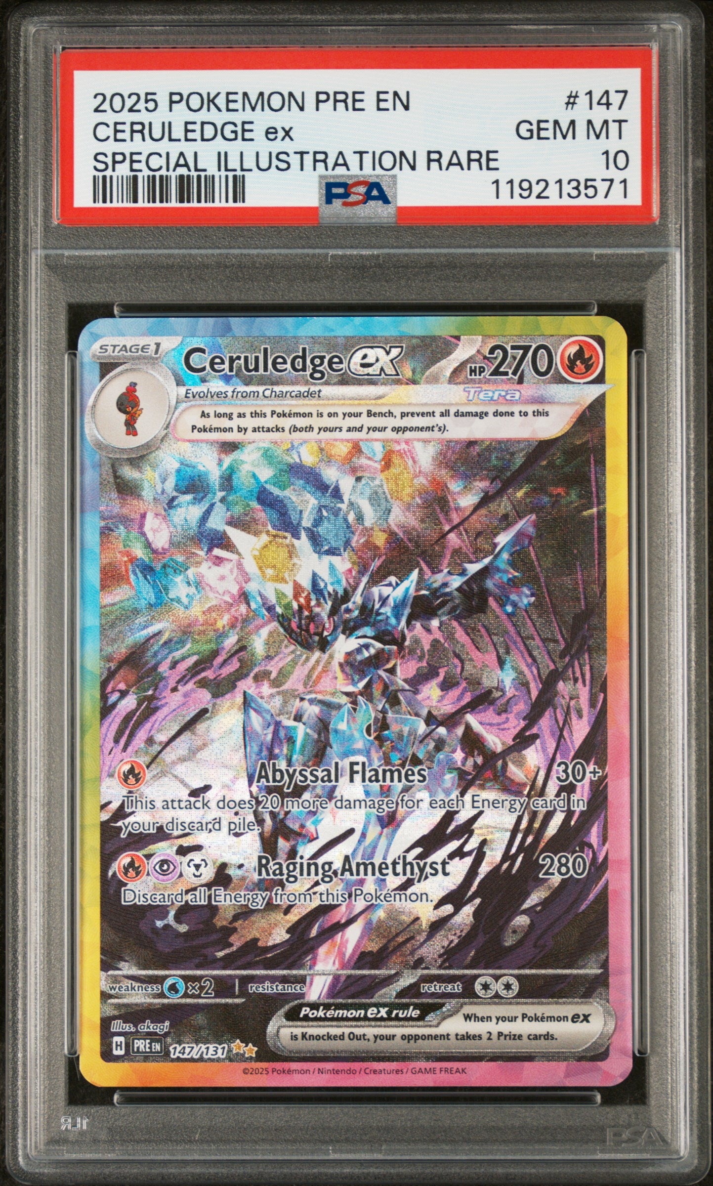 Ceruledge ex Special Illustration Rare 147/131 PSA 10