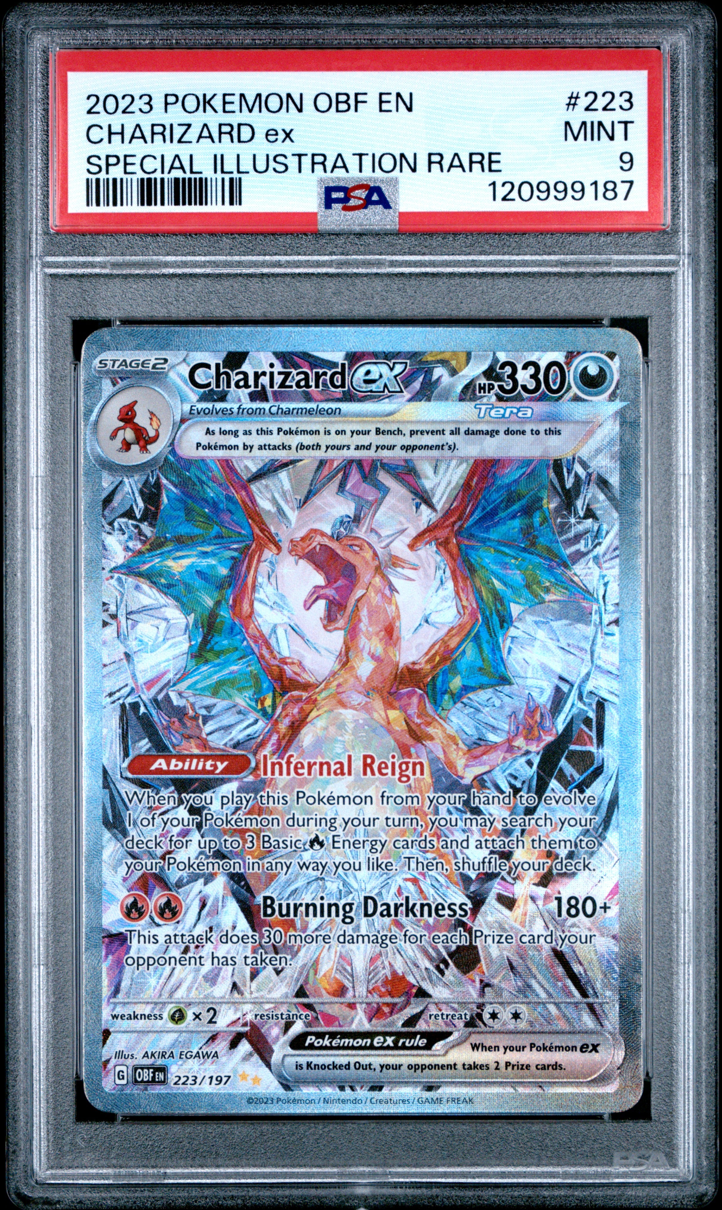 Charizard ex Special Illustration Rare 223/197 PSA 9