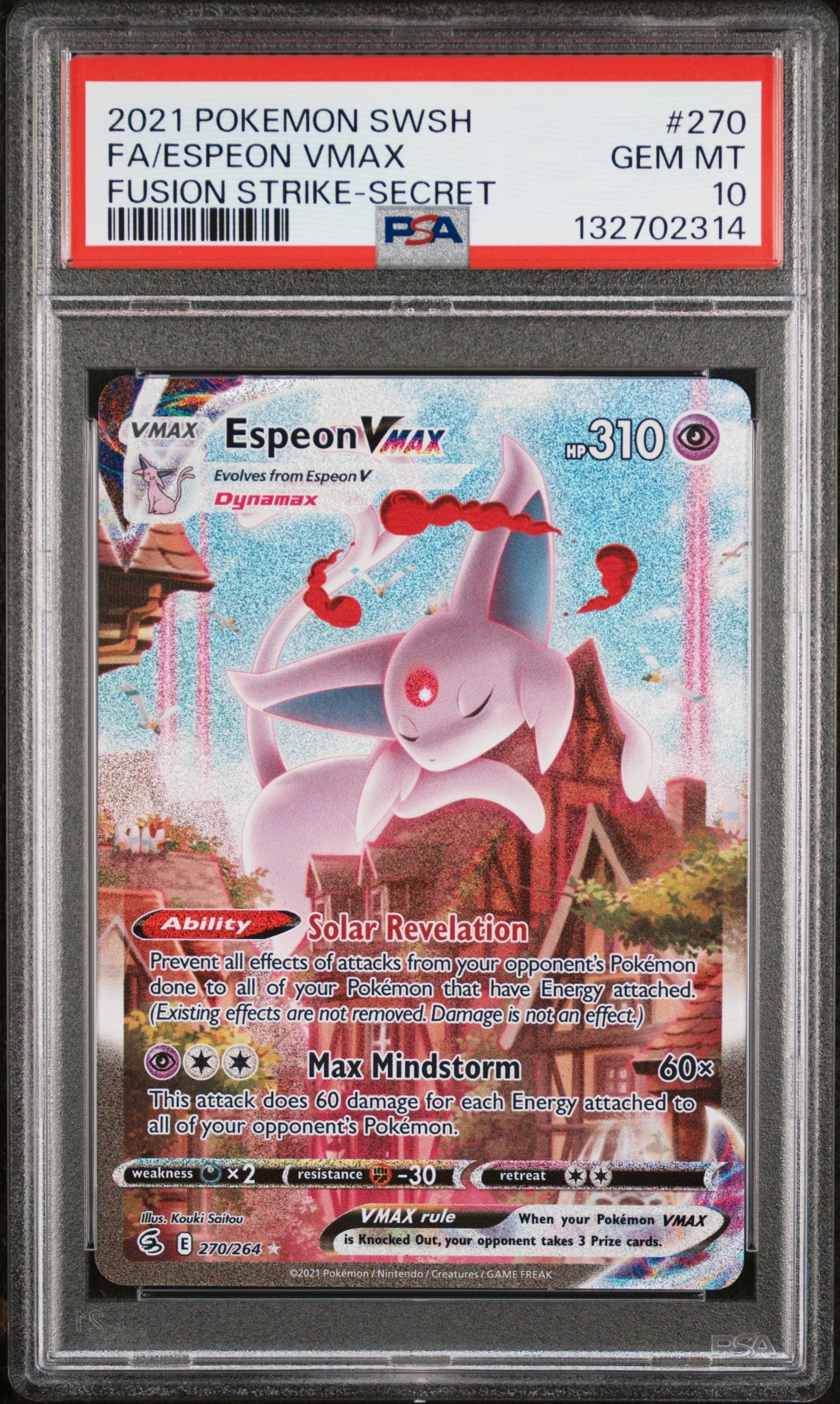 Espeon VMAX Alt Art 270/264 PSA 10