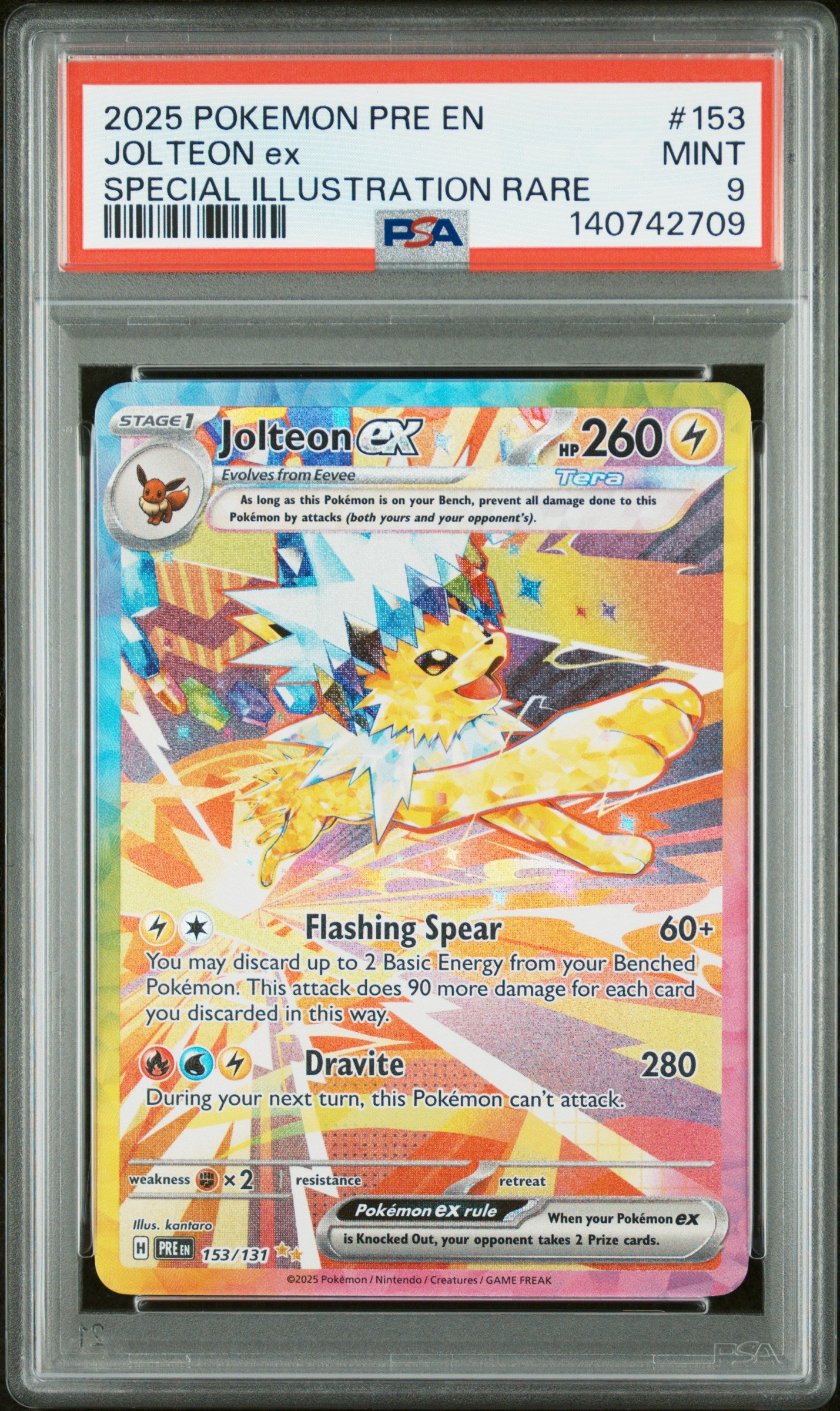 Jolteon ex Special Illustration Rare 153/131 PSA 9