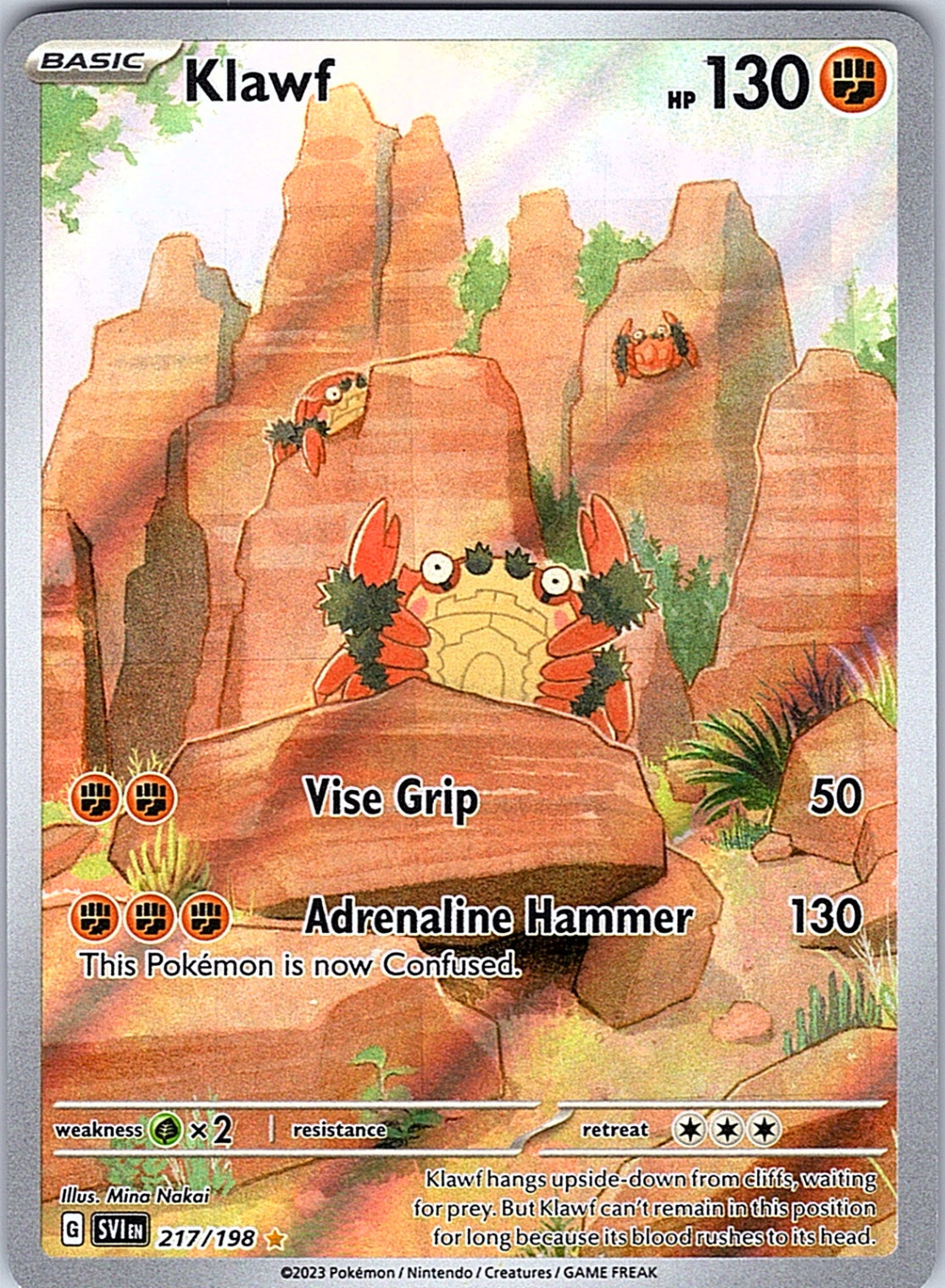 Klawf Illustration Rare SV01: Scarlet & Violet Base Set 217/198 NM