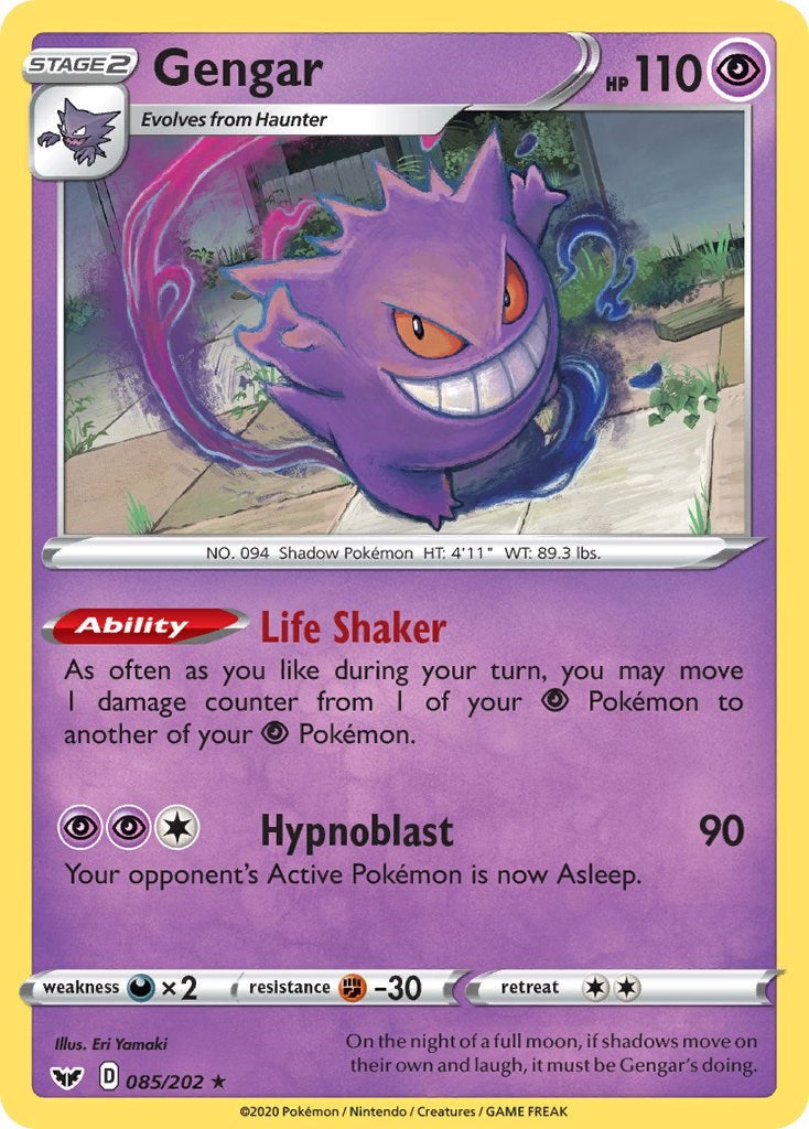 Gengar SWSH01: Sword & Shield Base Set - Holofoil