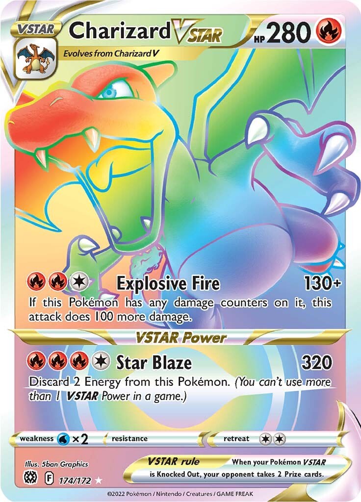Charizard VSTAR (Secret) SWSH09: Brilliant Stars [EXACT CARD SHOWN]