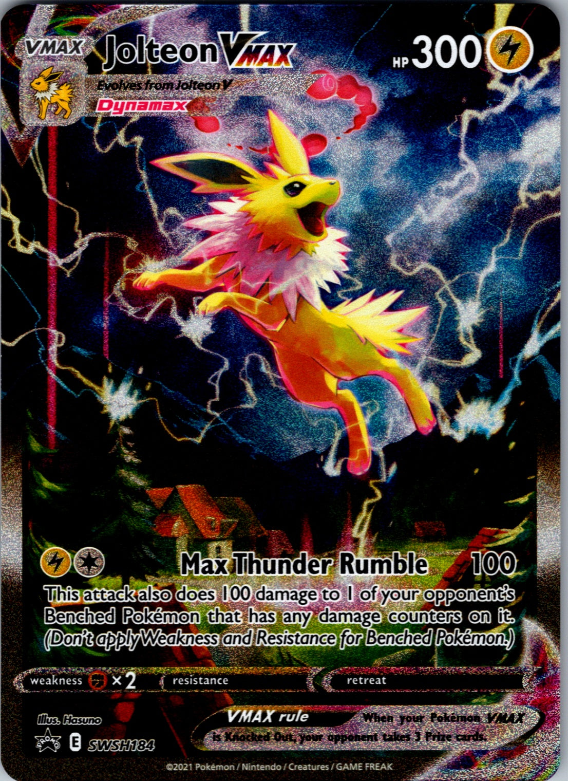 Jolteon VMAX Promo SWSH: Sword & Shield Promo Cards SWSH184 NM