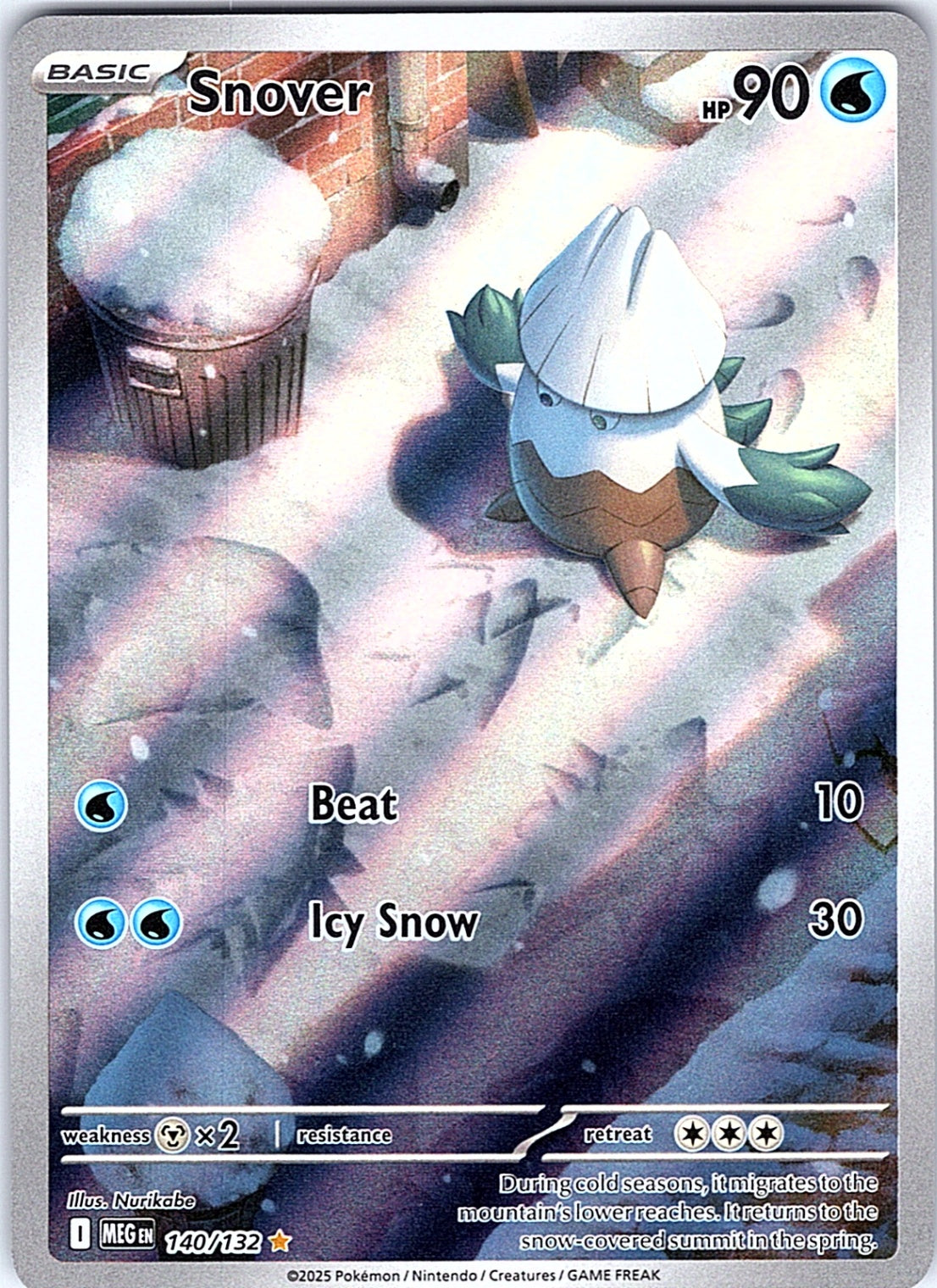 Snover Illustration Rare ME01: Mega Evolution 140/132 NM