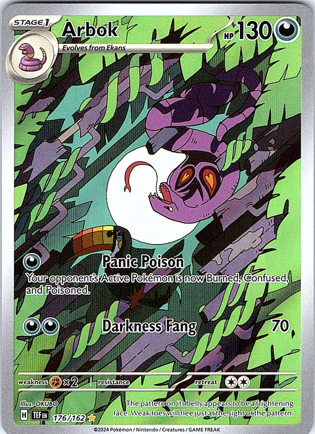 Arbok Illustration Rare SV05: Temporal Forces 176/162 NM