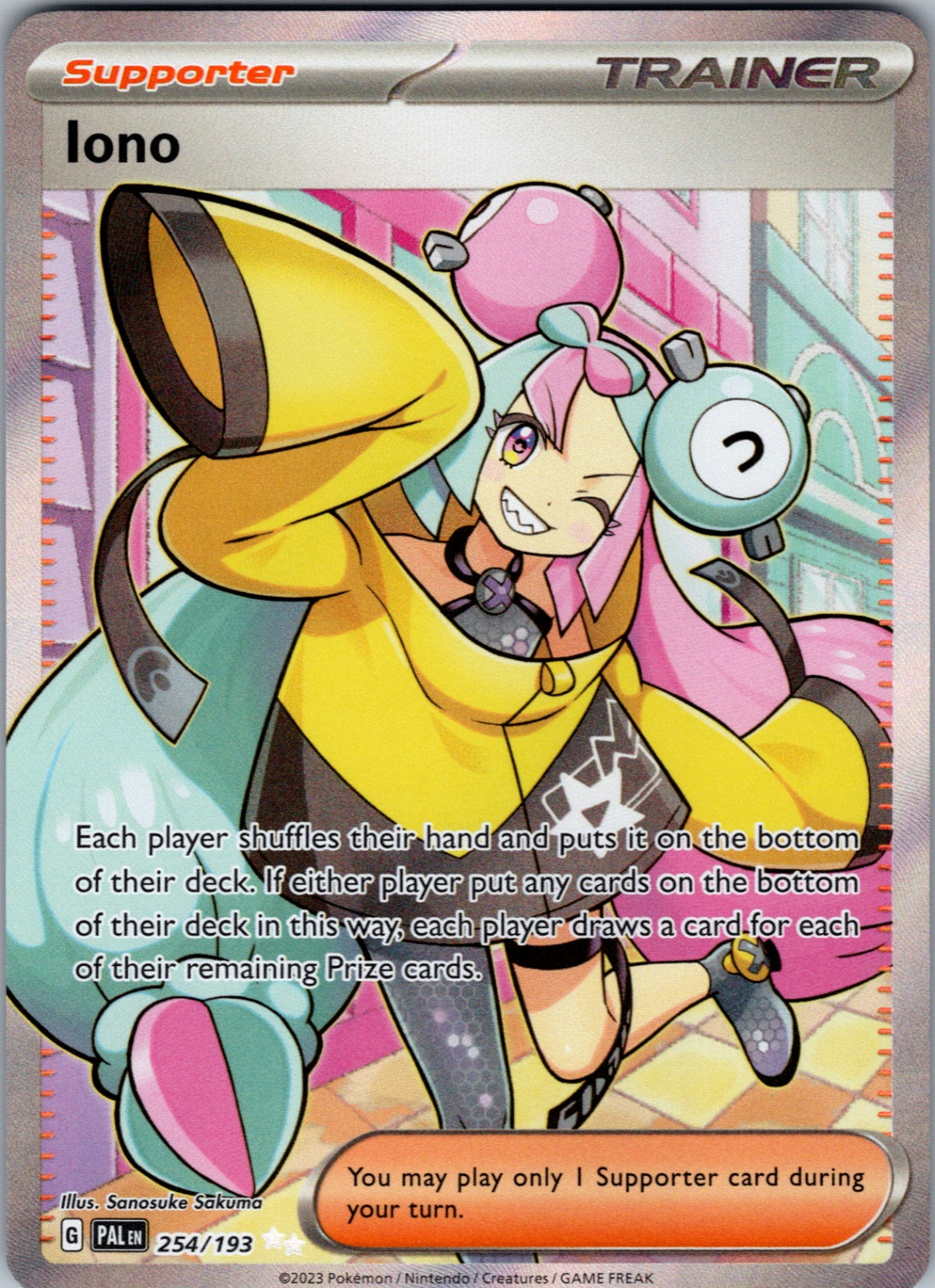 Iono Ultra Rare SV02: Paldea Evolved 254/193 NM