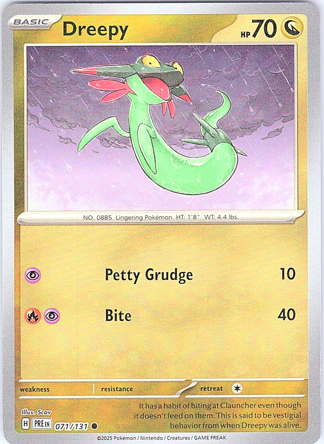 Dreepy (Poke Ball Pattern) Common SV: Prismatic Evolutions 071/131 NM