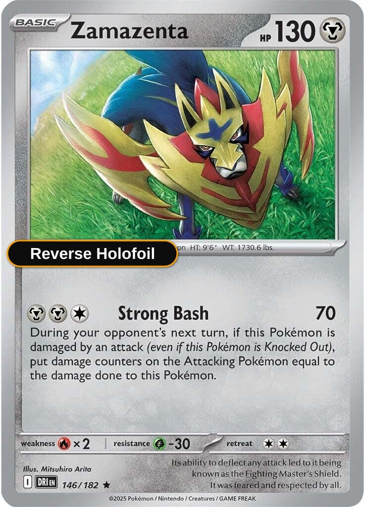 Zamazenta - 146/182 SV10: Destined Rivals - Reverse Holofoil
