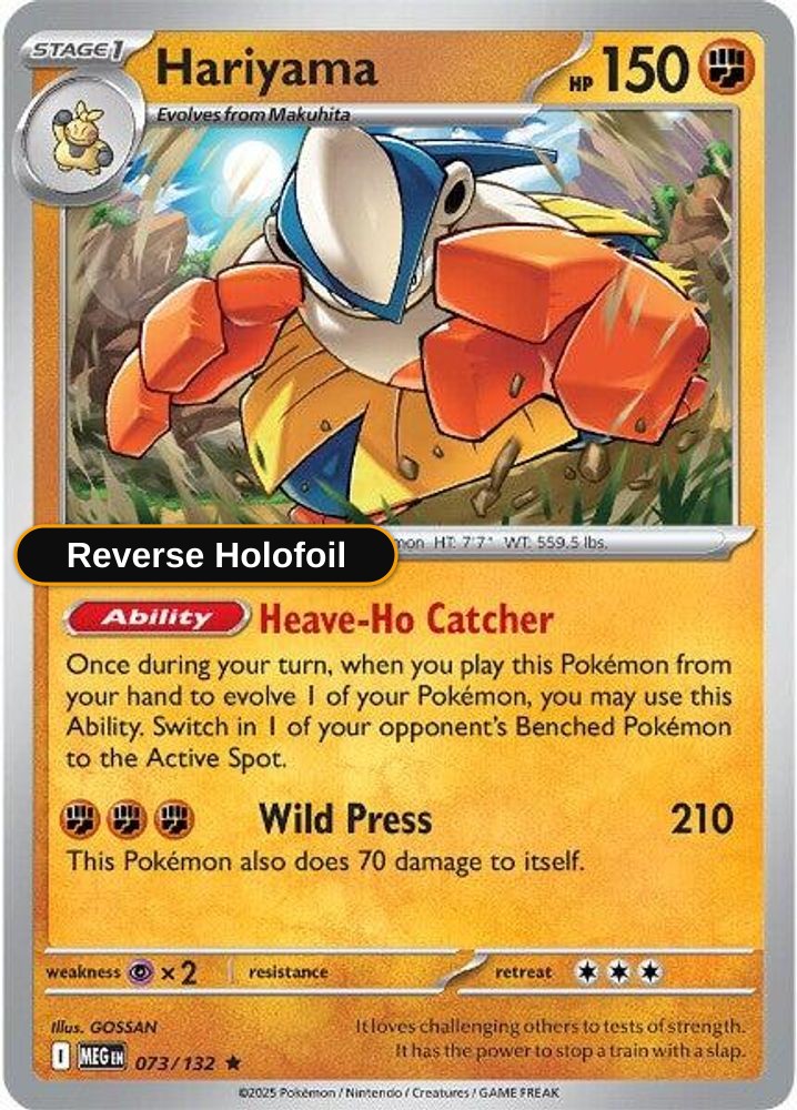 Hariyama ME01: Mega Evolution - Reverse Holofoil