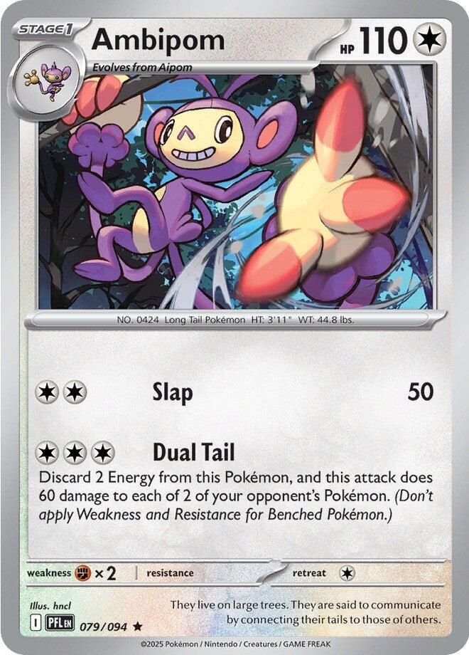 Ambipom - 079/094 ME02: Phantasmal Flames Reverse Holofoil