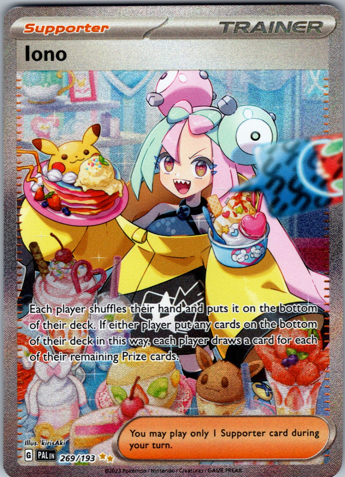Iono Special Illustration Rare SV02: Paldea Evolved 269/193 NM