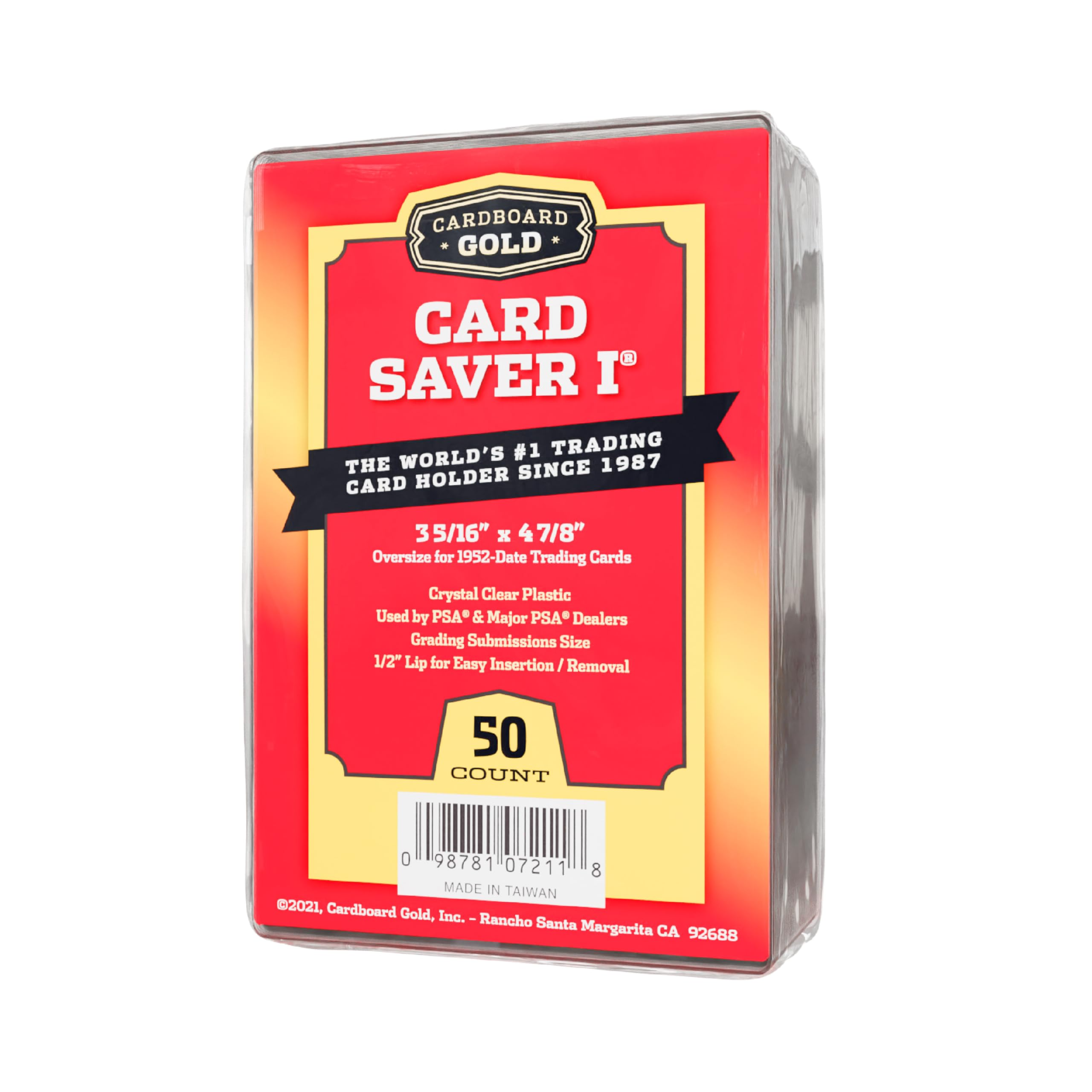 50ct Cardboard Gold Card Saver 1