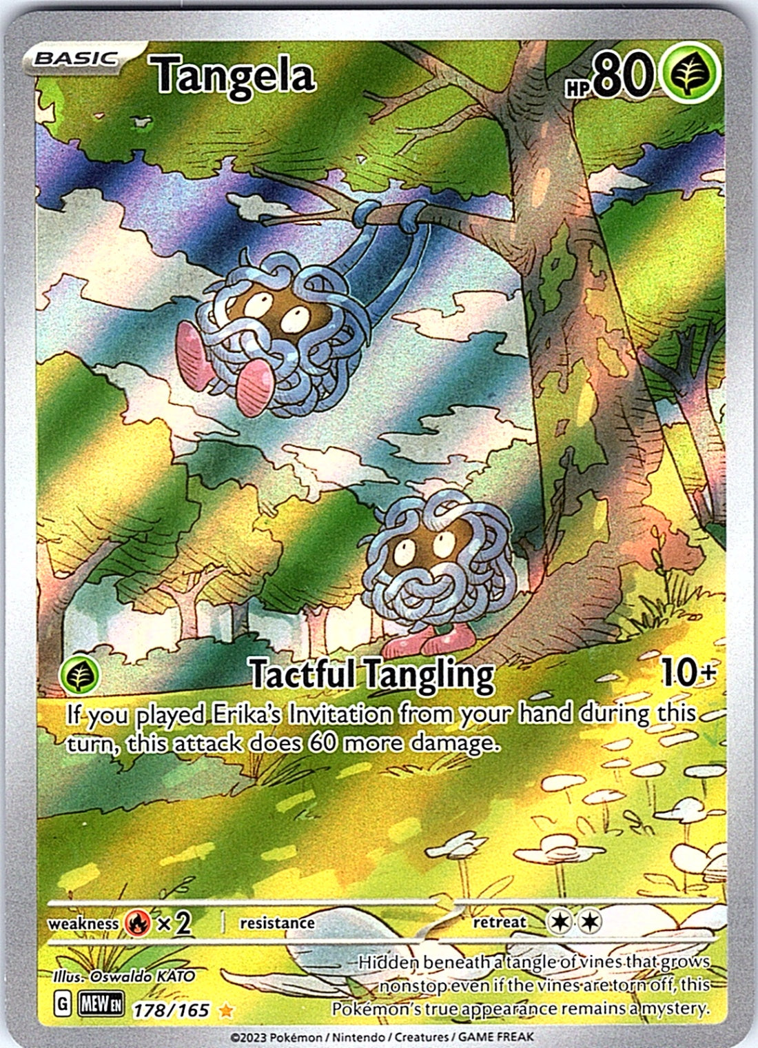 Tangela - Illustration Rare SV: Scarlet & Violet 151 178/165 NM