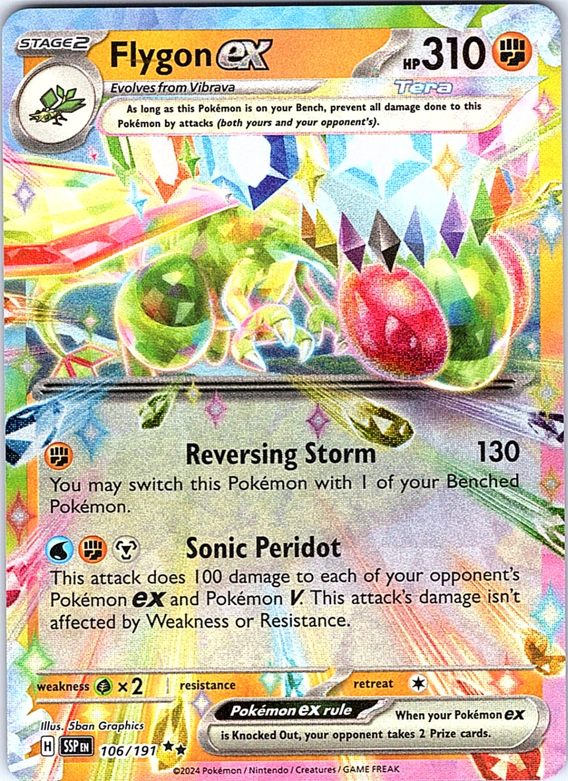 Flygon ex Double Rare SV08: Surging Sparks 106/191 NM