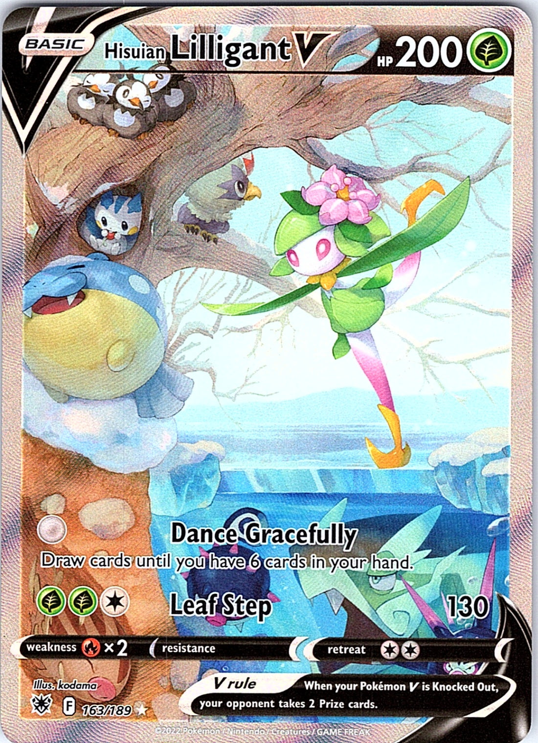 Hisuian Lilligant V (Alternate Full Art) Ultra Rare SWSH10: Astral Radiance 163/189 NM