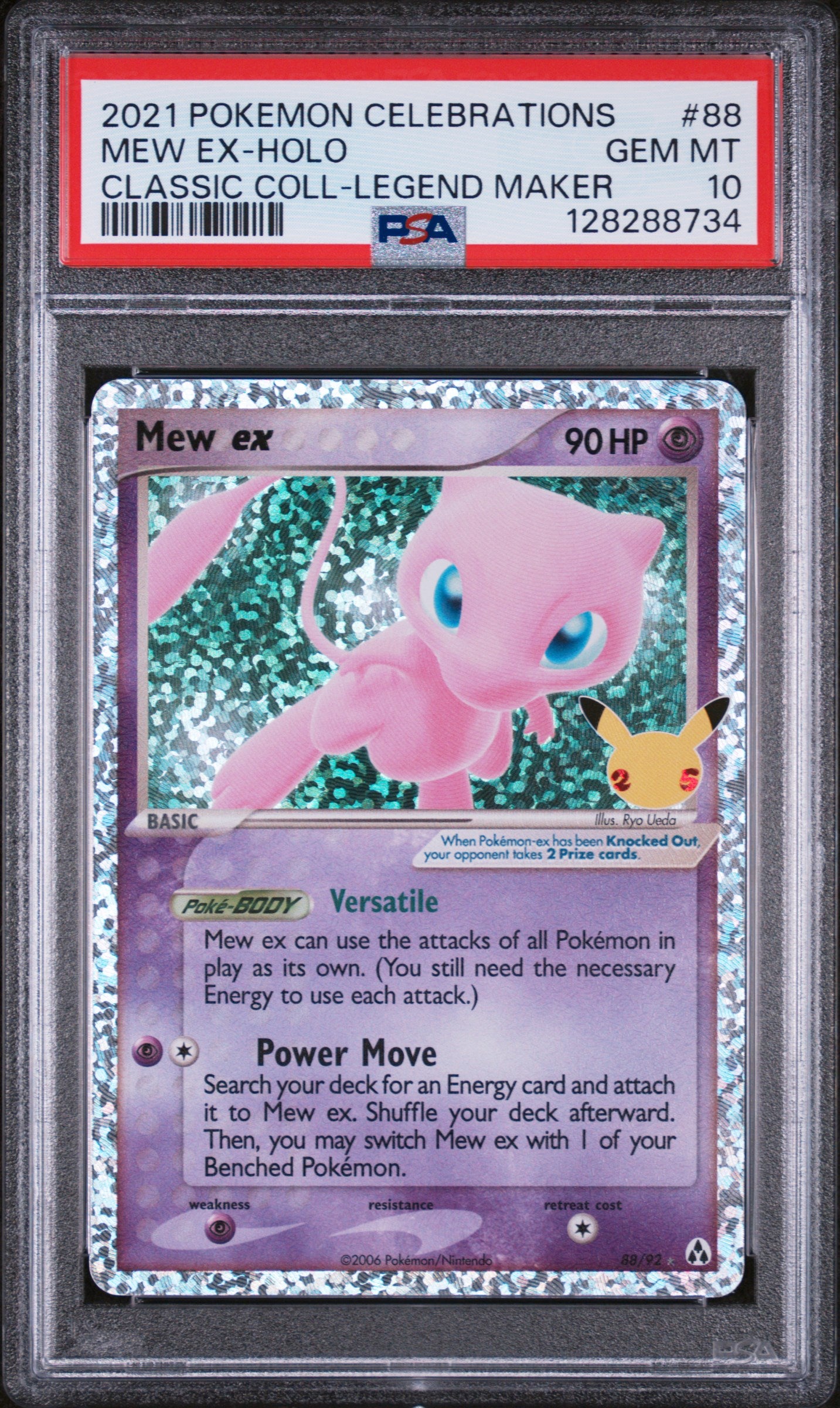 Mew Ex-Holo Classic Coll-Legend Maker Pokemon Celebrations Classic Collection 88