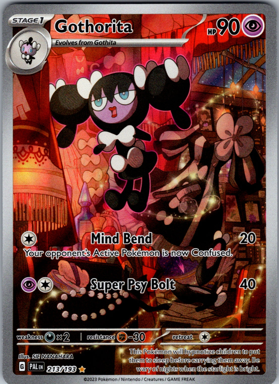 Gothorita Illustration Rare SV02: Paldea Evolved 213/193 NM
