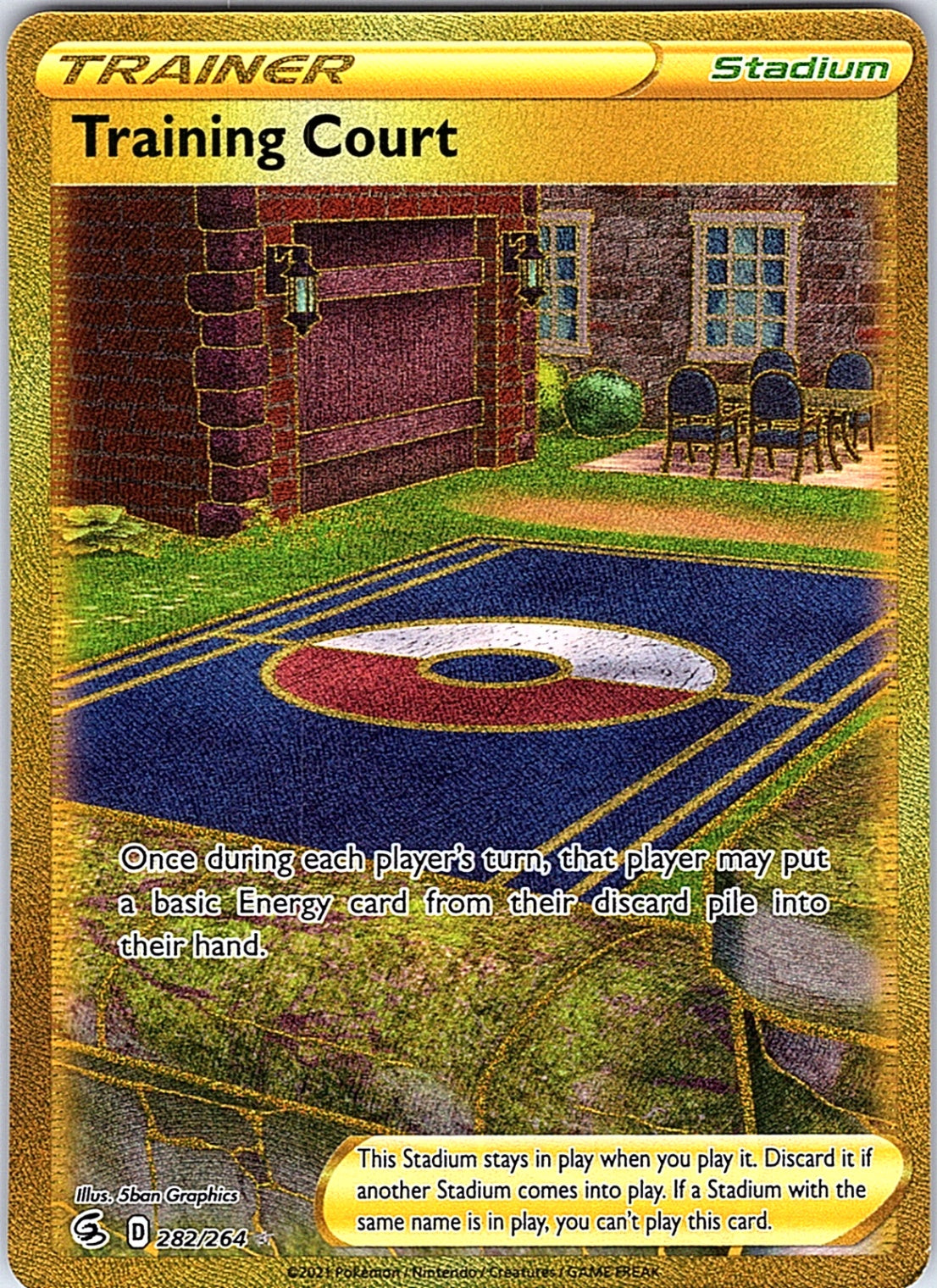 Training Court (Secret) Secret Rare SWSH08: Fusion Strike 282/264 NM