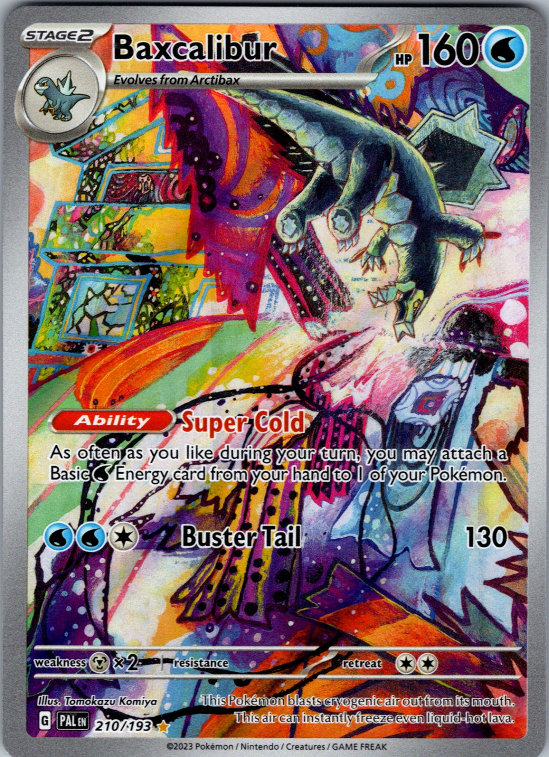 Baxcalibur Illustration Rare SV02: Paldea Evolved 210/193 NM