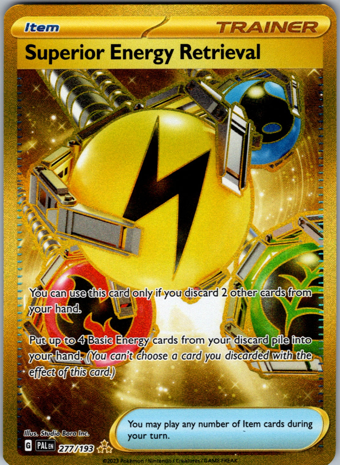 Superior Energy Retrieval Hyper Rare SV02: Paldea Evolved 277/193 NM