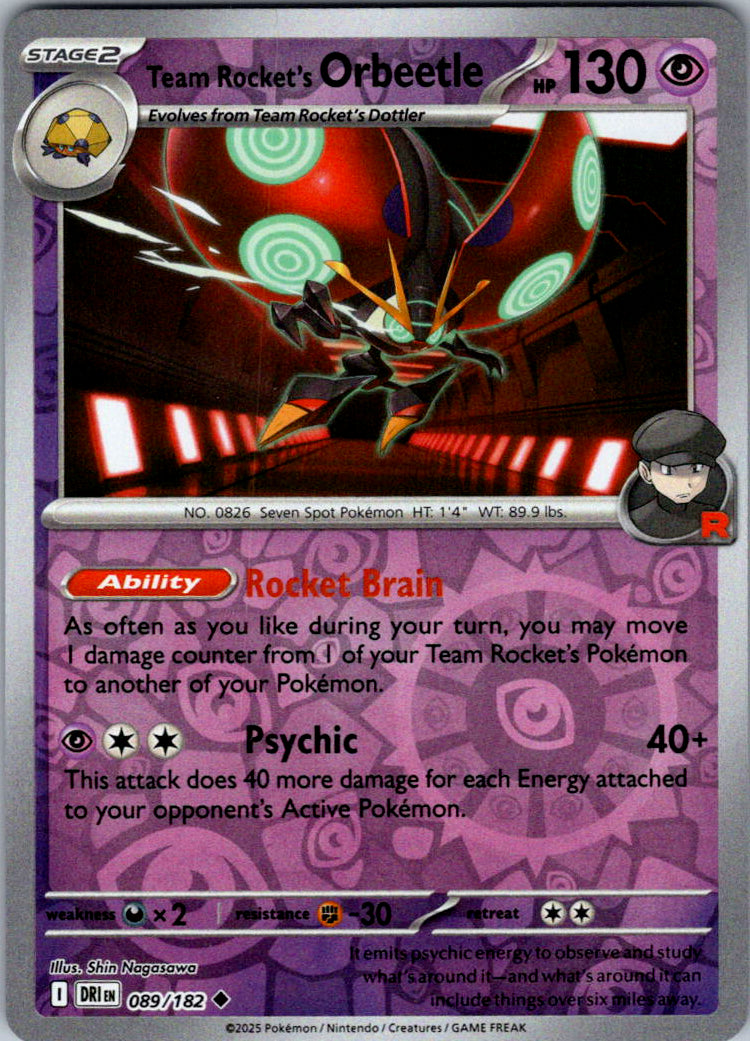 Team Rocket's Orbeetle - 089/182