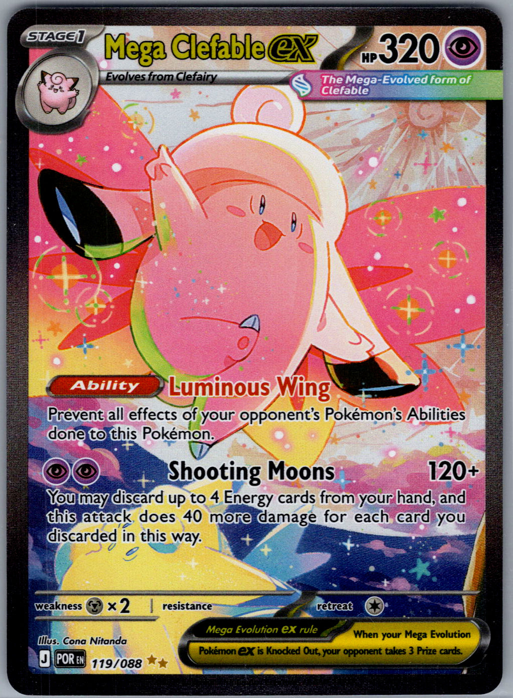 Mega Clefable ex - 119/088