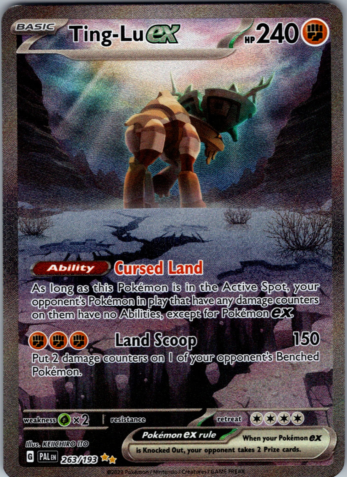 Ting-Lu ex - Special Illustration Rare SV02: Paldea Evolved 263/193 NM