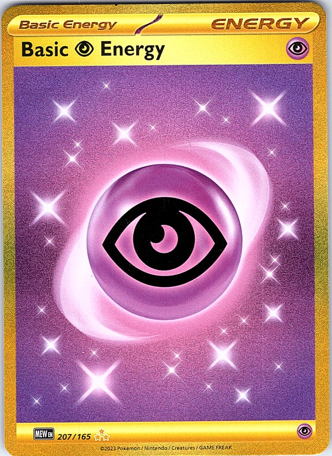 Basic Psychic Energy Hyper Rare SV: Scarlet & Violet 151 207/165 NM