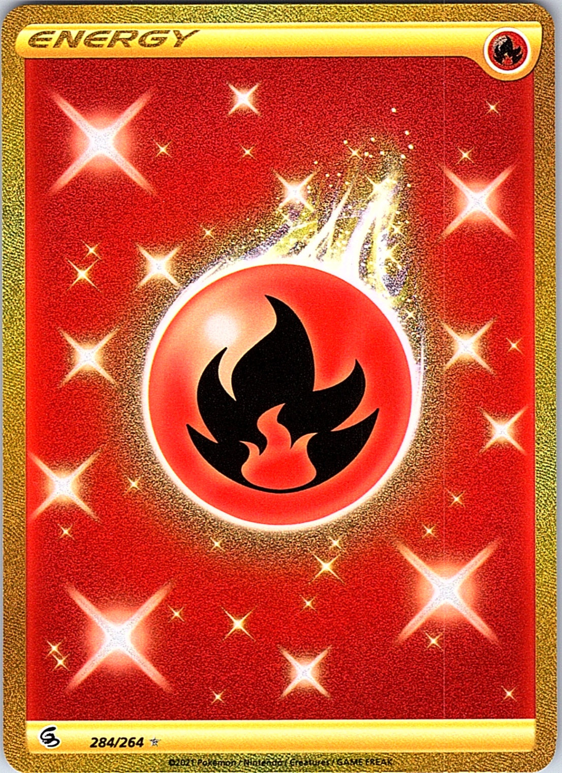 Fire Energy (Secret) Secret Rare SWSH08: Fusion Strike 284/264 NM