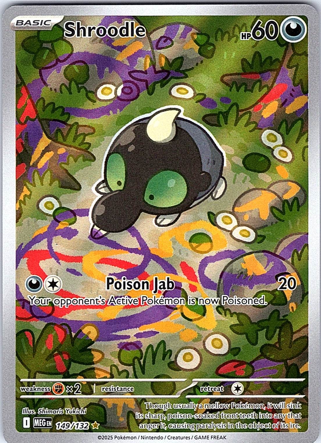 Shroodle Illustration Rare ME01: Mega Evolution 149/132 NM