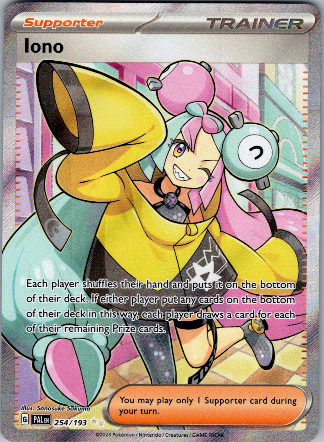 Iono Ultra Rare SV02: Paldea Evolved 254/193 NM
