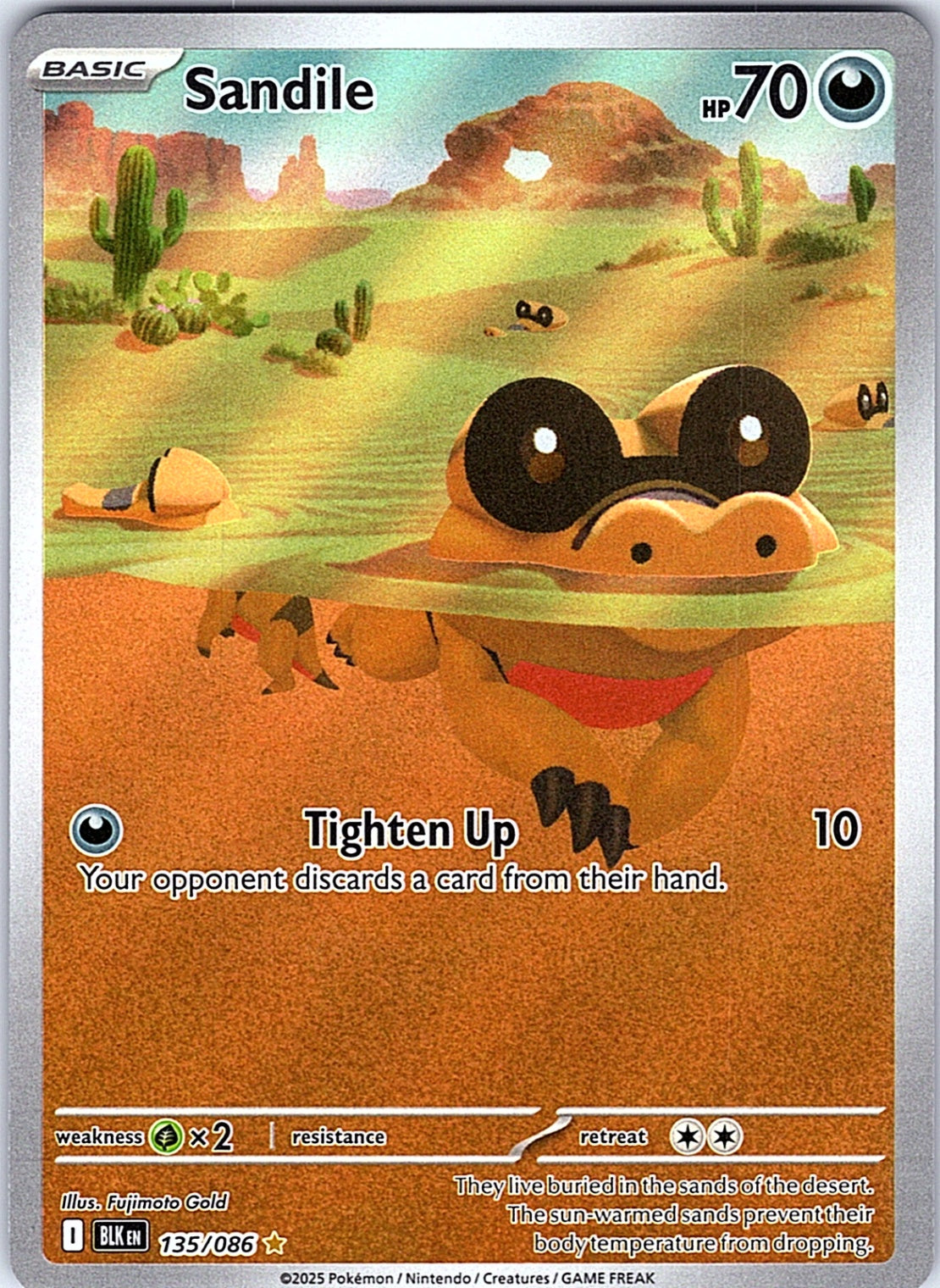 Sandile Illustration Rare SV: Black Bolt 135/086 NM