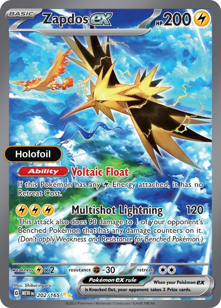 Zapdos ex - 202/165