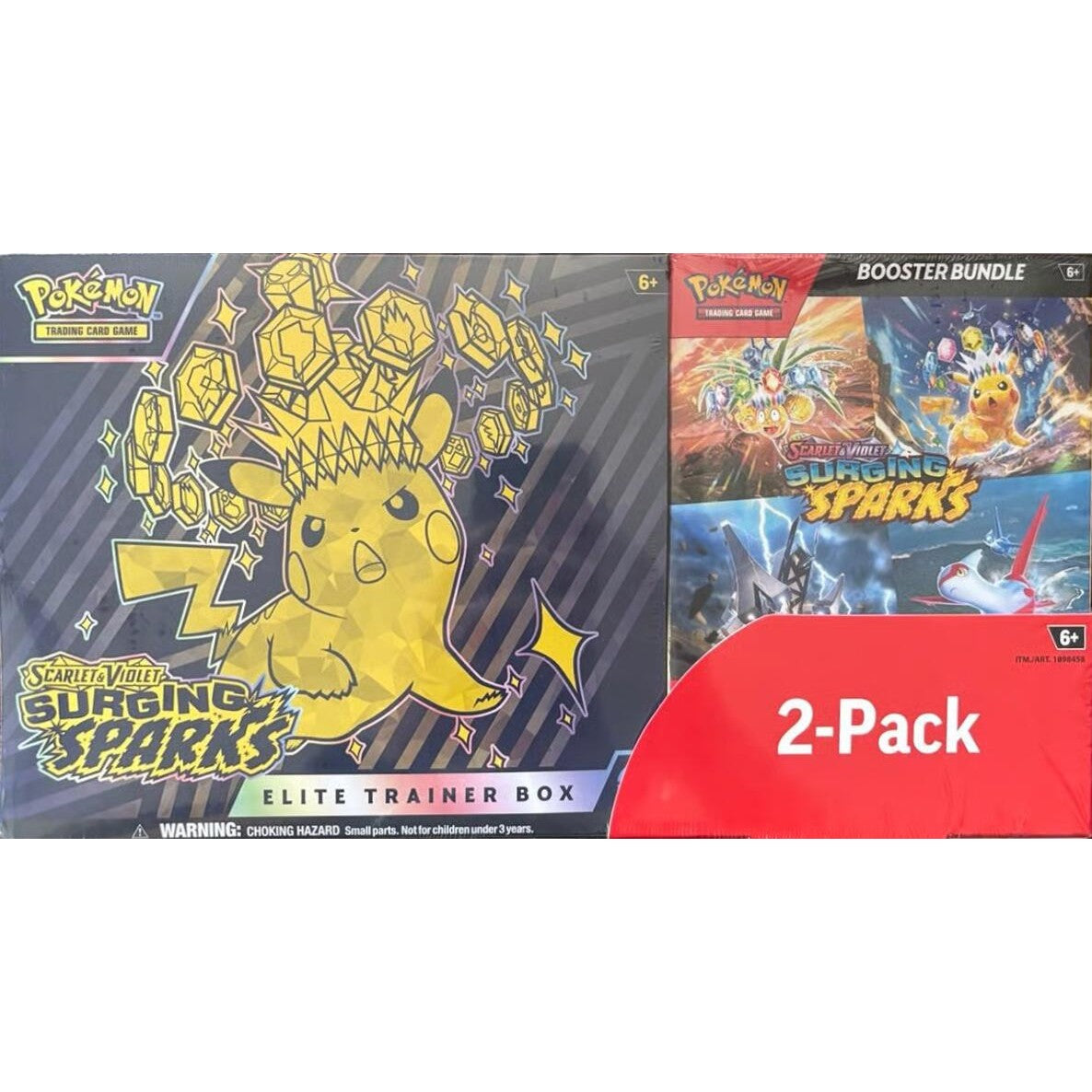 Costco Pokemon Surging Sparks 2-Pack Trainer Box and Booster Bundle