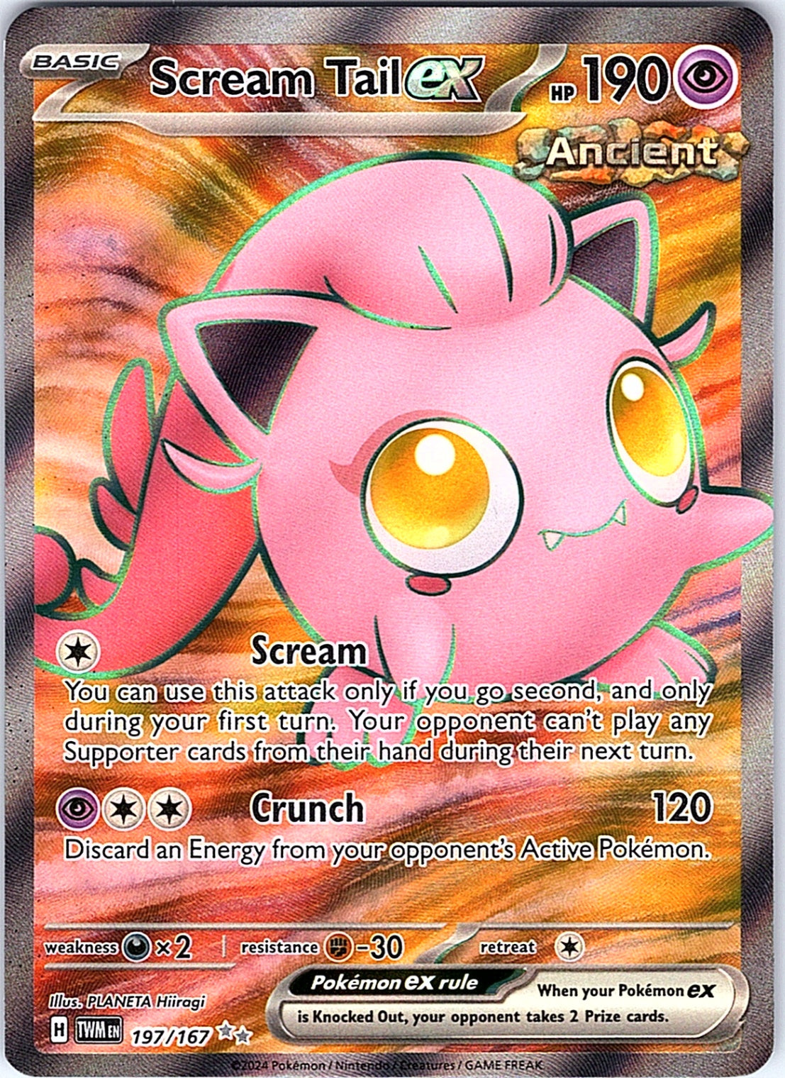 Scream Tail ex Ultra Rare SV06: Twilight Masquerade 197/167 NM