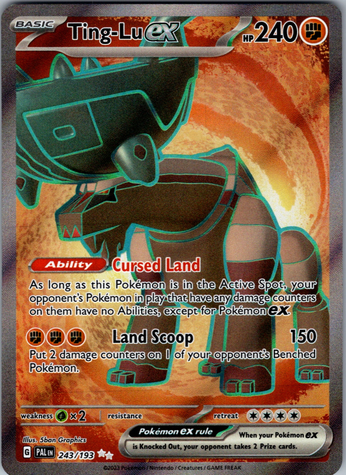 Ting-Lu ex Ultra Rare SV02: Paldea Evolved 243/193 NM