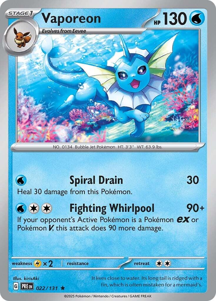 Vaporeon SV: Prismatic Evolutions - Holofoil