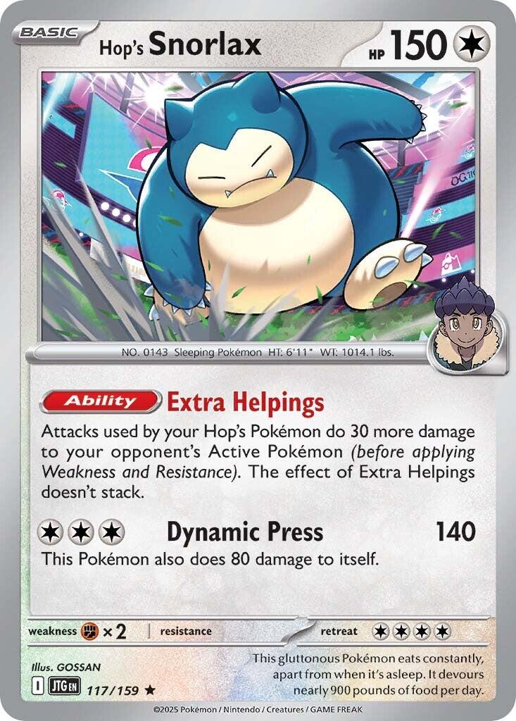 Hop's Snorlax SV09: Journey Together - Holofoil