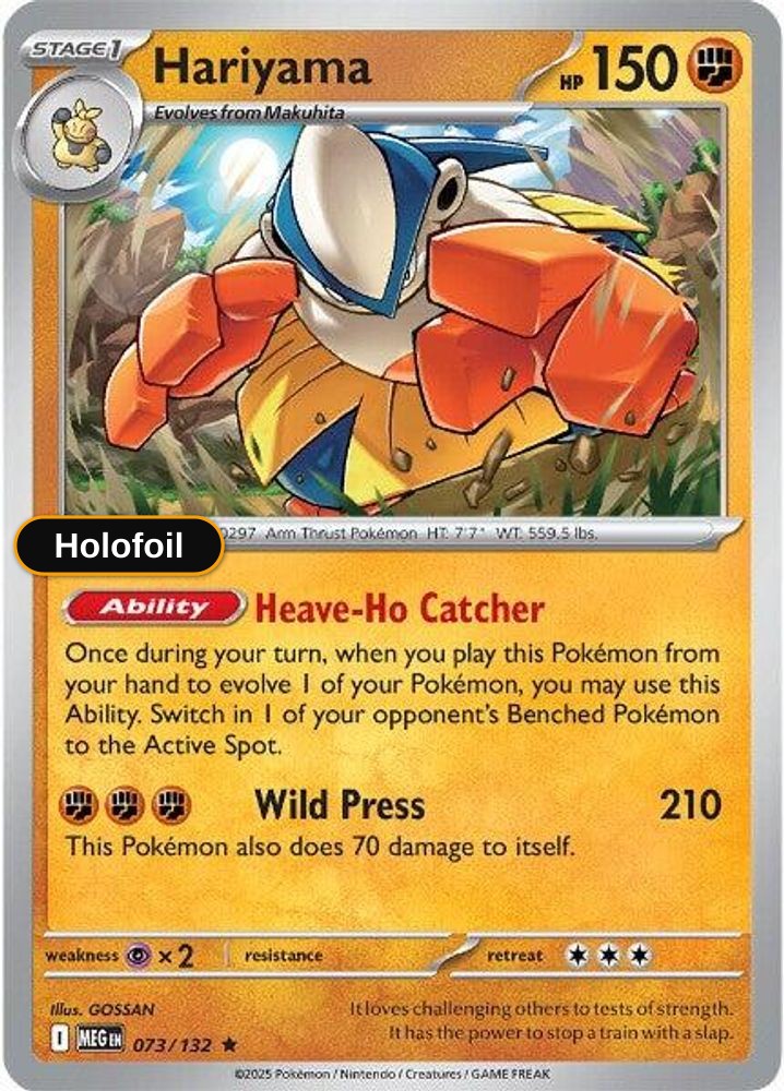 Hariyama ME01: Mega Evolution - Holofoil
