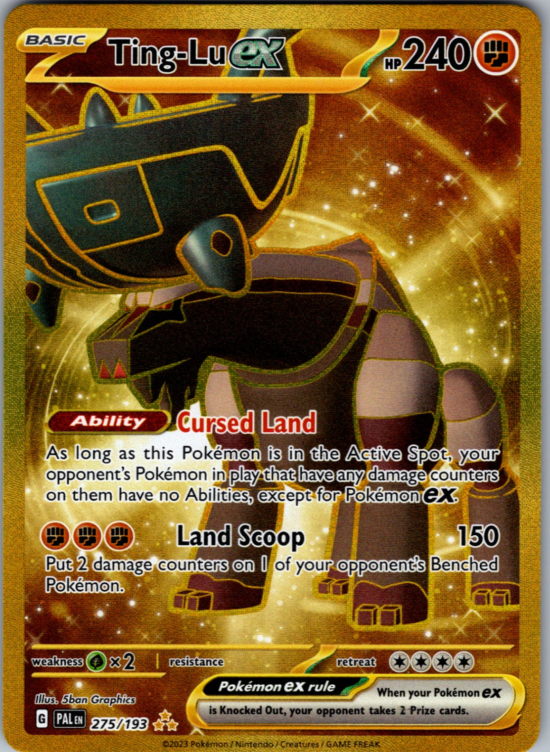 Ting-Lu ex Hyper Rare SV02: Paldea Evolved 275/193 NM