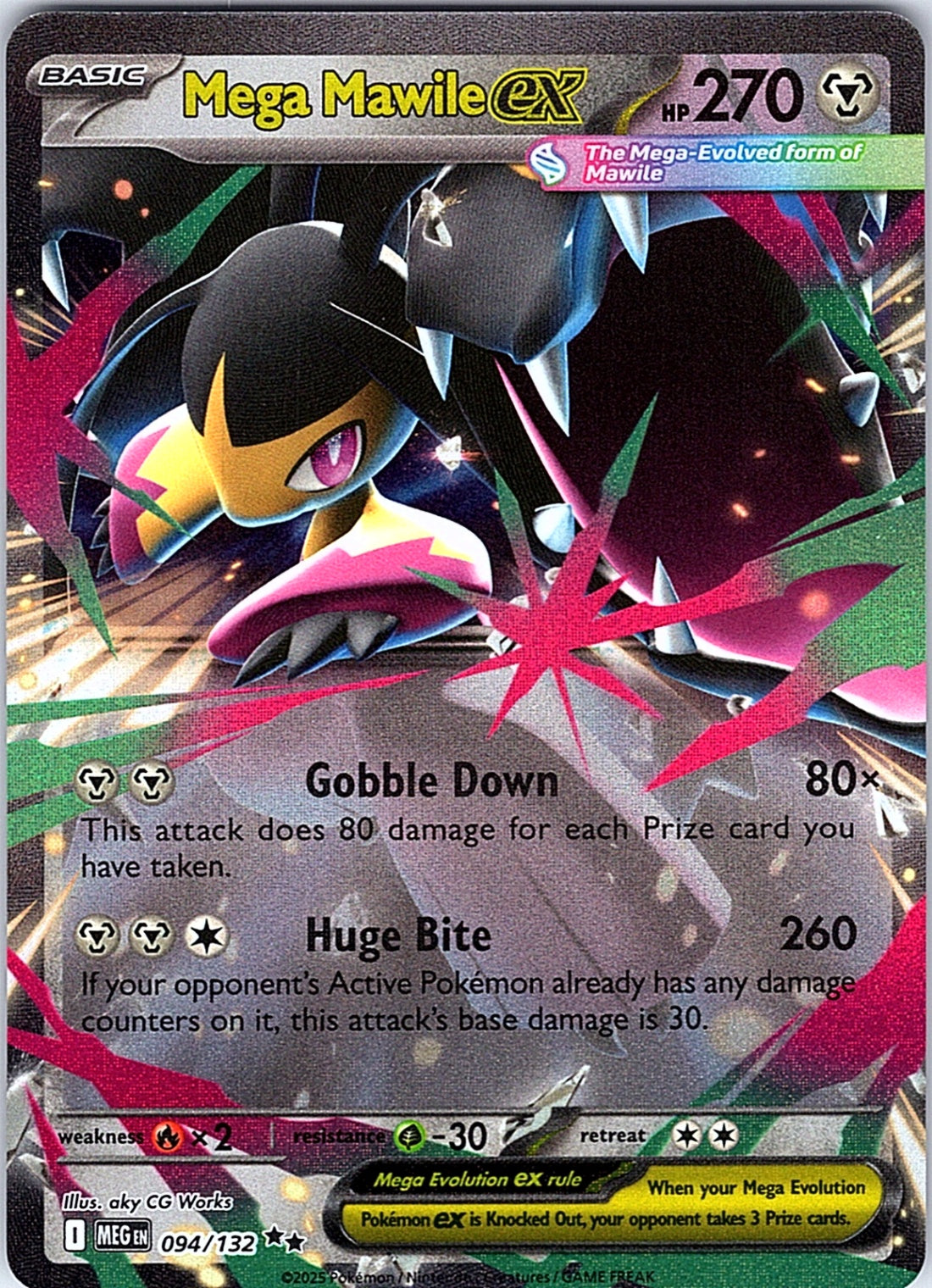 Mega Mawile ex Double Rare ME01: Mega Evolution 094/132 NM