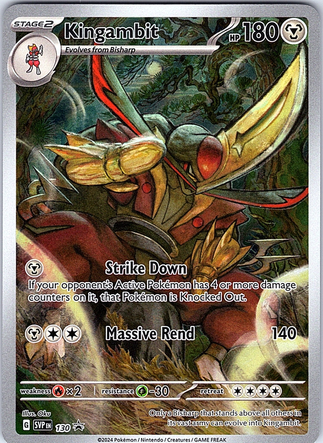 Kingambit Promo SV: Scarlet & Violet Promo Cards 130 NM