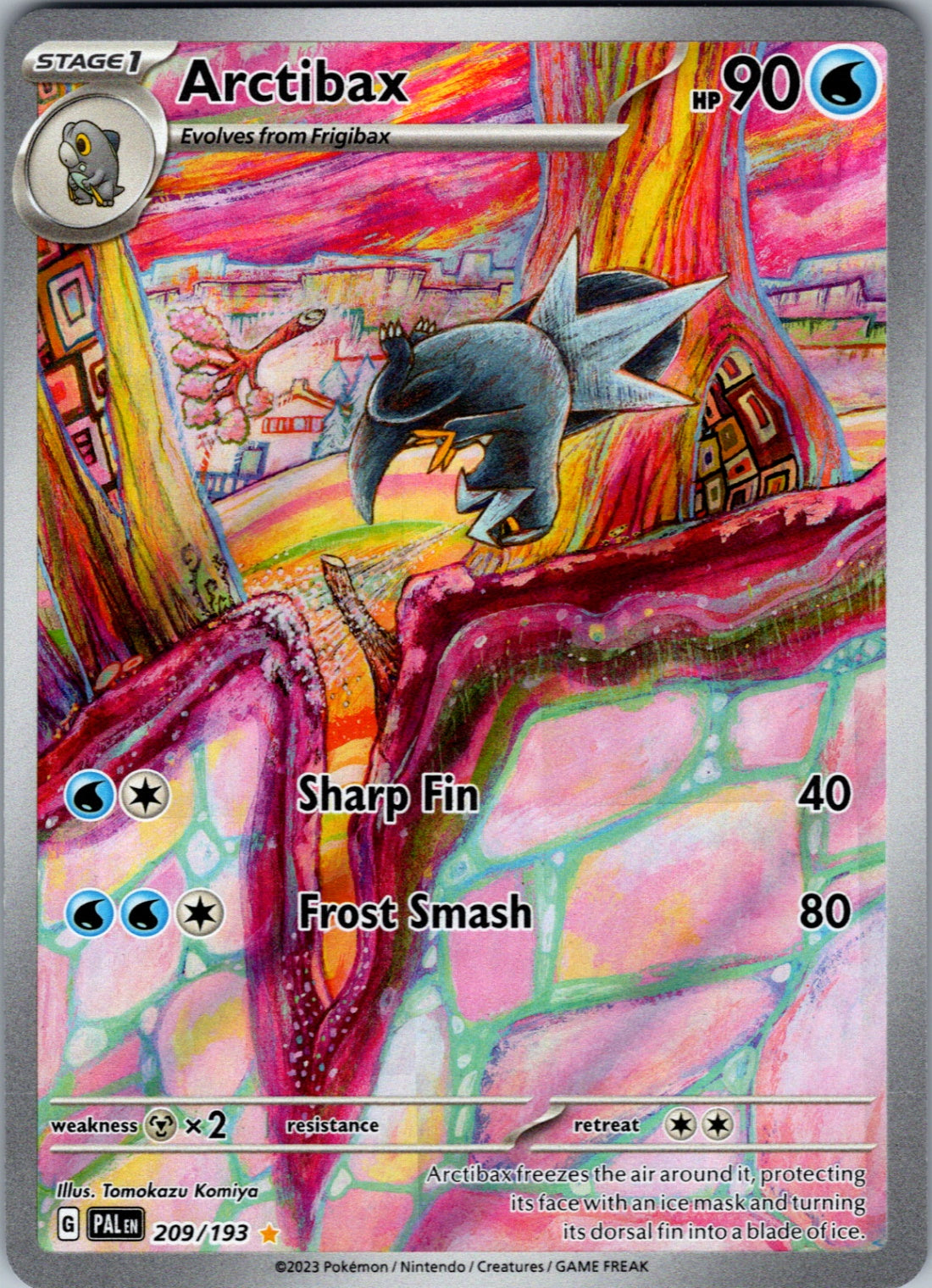 Arctibax Illustration Rare SV02: Paldea Evolved 209/193 NM