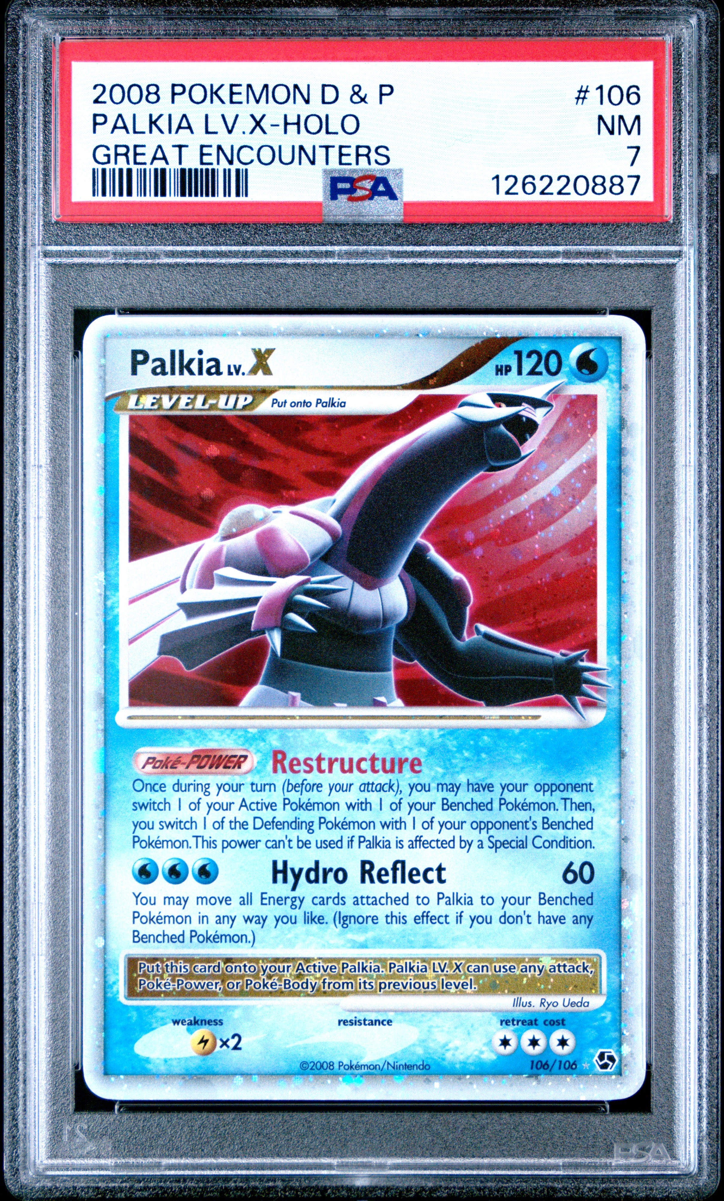 Palkia Lv.X-Holo Great Encounters Pokemon Diamond & Pearl Great Encounters 106 P