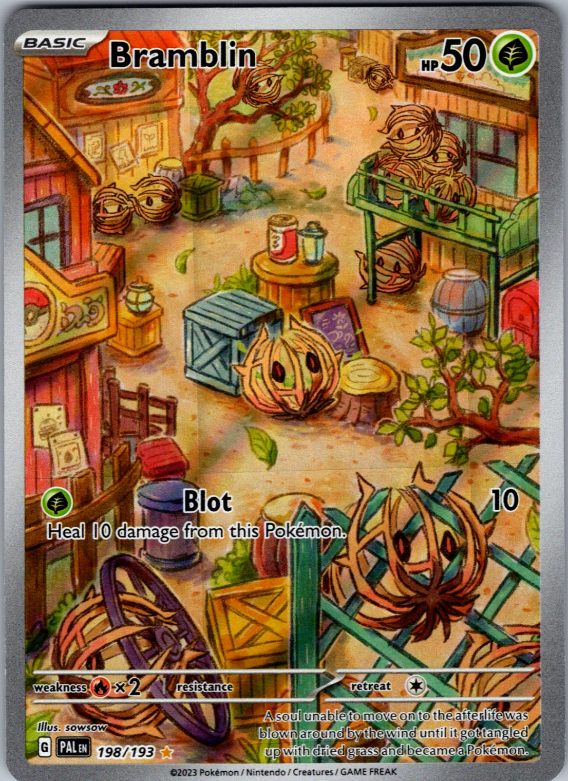Bramblin Illustration Rare SV02: Paldea Evolved 198/193 NM