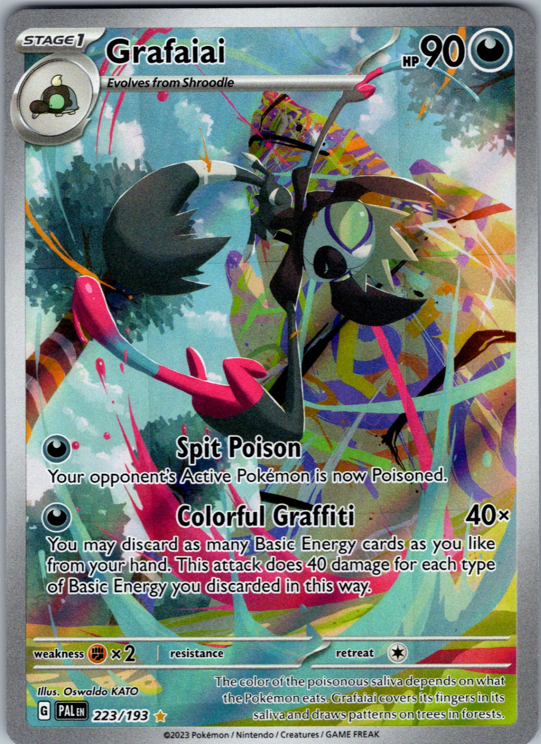 Grafaiai Illustration Rare SV02: Paldea Evolved 223/193 NM