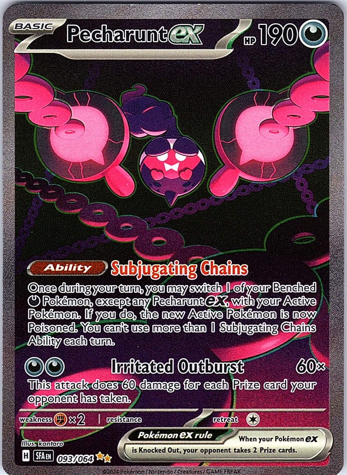 Pecharunt ex Special Illustration Rare SV: Shrouded Fable 093/064 NM