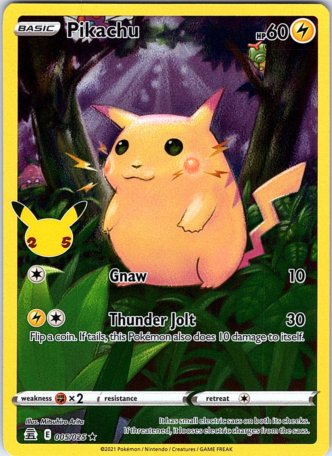 Pikachu Holo Rare Celebrations 005/025 NM