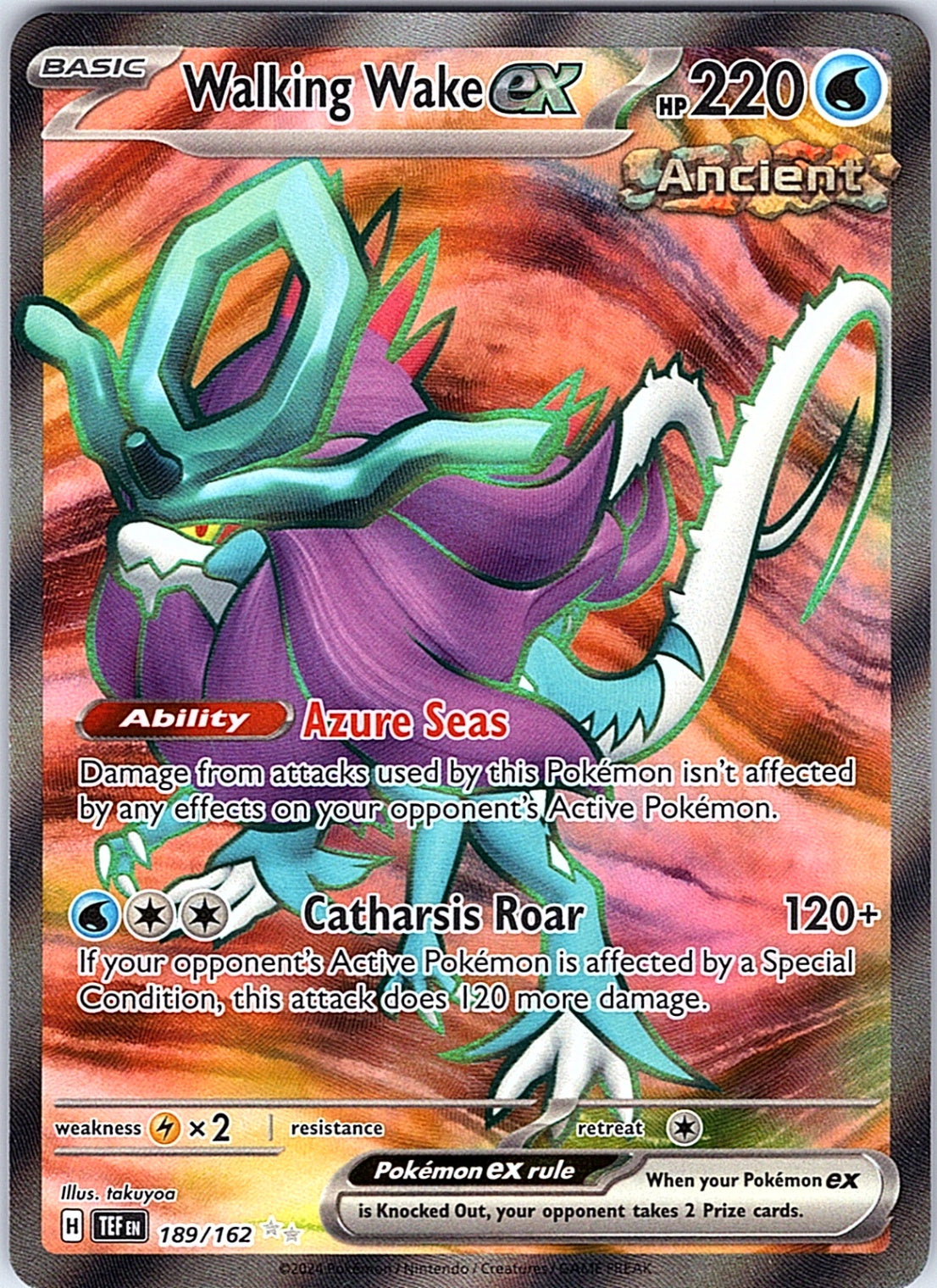 Walking Wake ex Ultra Rare SV05: Temporal Forces 189/162 NM